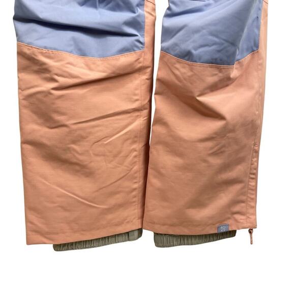 NWT Roxy Chloe Kim Insulated Waterproof Ski Snowboard Bib Pants Rose Pink Sz XS - Picture 5 of 13
